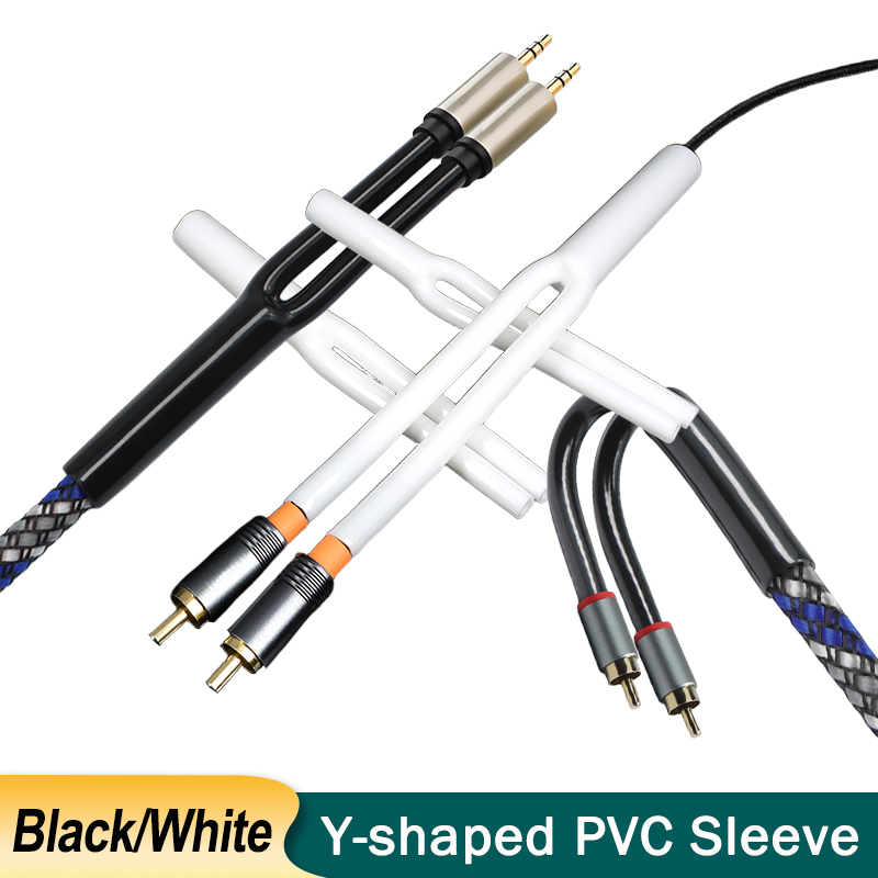 Audio Splitter Y - 2-100 pezzi Guaina in PVC a