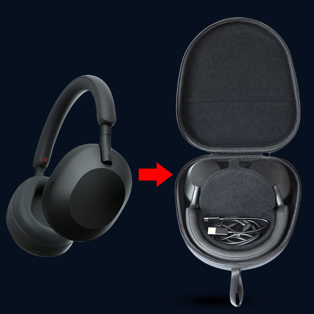 Sony Headphone Wh-1000Xm5 - Custodia rigida da viaggio in EVA,