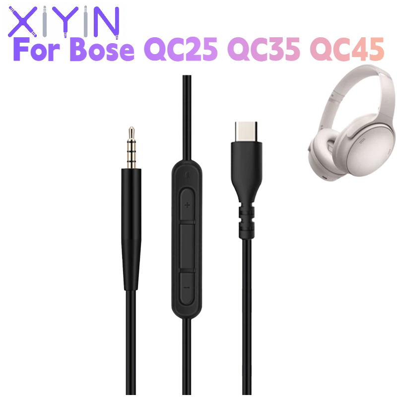 Bose Headphone Qc45 - Cavo audio di ricambio da 1,4