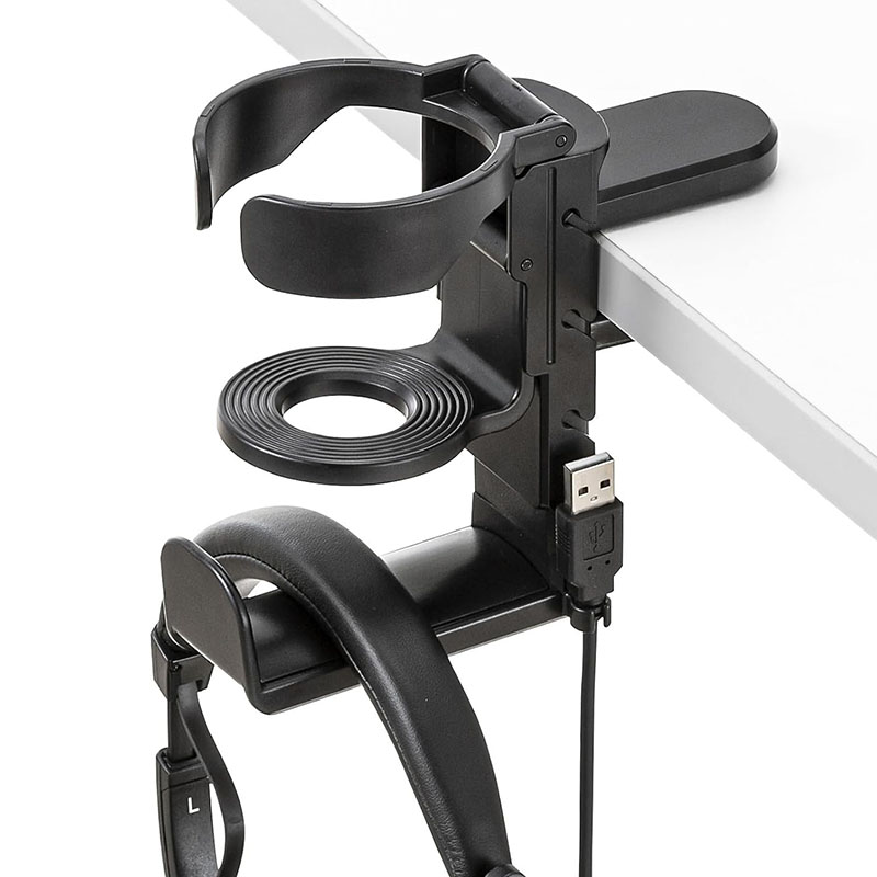 Headphone Stand Desk - Portabicchieri da scrivania con gancio per